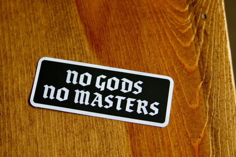 BIKE JERKS No Gods No Masters Sticker